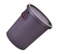 UTHCLO Tea Dregs Trash Bin 8l Small round Plastic Tea Filter Drainage Bucket with Lid for Kitchen and Living Room Accessories