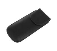 UTHCLO Ten-hole Blues Harmonica Leather Case Black Faux Leather Harmonica Storage Cover Protective Sleeve Box with Random Button Design Suitable for Travel