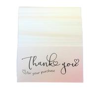 UTHCLO Thank You Cards and Postcards 50pcs Small Business Appreciation Cards Paper Material Blank for Customer Gratitude and Event Party Supplies