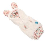 UTHCLO Thermal Dog Winter Coat Warm Cotton Padded Small Floral Rabbit Ear Dog Apparel for Puppies 4-6 Lbs Soft Insulated Pet Clothes Cold Weather Outfit