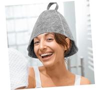UTHCLO Thick Felt Sauna Hat and Mat for Women Heat-resistant Breathable Bath Accessories Water-absorbent Thermal Cap for Spa and Steam Sauna Portable Lightweight Shower Supplies