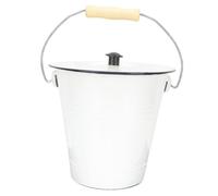 UTHCLO Thickened Enamel Bucket Milk Jug for Drinks Camping Picnics Ice Container for Party Balcony Flower Bucket