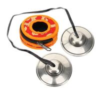 UTHCLO Tibetan Tingsha Cymbals Small Hand Percussion Instrument 7.5cm Copper Meditation Bell Set with Polished White Copper Finish for Yoga and Mindfulness Practice