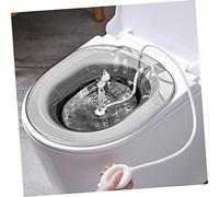 UTHCLO Toilet Seat Sitz Bath Basin for Women and Elderly Ergonomic Hemorrhoids Relief Basin with Overflow Design Easy Clean Postpartum Bath Seat for Faster Healing and Comfort