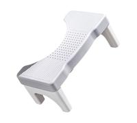 UTHCLO Toilet Step Stool Non-Slip Bathroom Footstool for Adults and Children with Stable Design Grey and White Legs Suitable for Toilet and Squatting Use