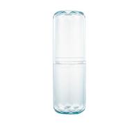 UTHCLO Toothbrush Container Travel Toothpaste Holder Compact Portable Plastic Cup Elegant Simple Classic Design for Travel Use