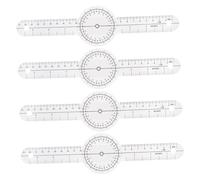 UTHCLO Transparent Foldable Goniometer Orthopedic Angle Ruler for Body Measuring PVC Protractor for Accurate Knee Bend and Joint Range Assessment Portable Medical Tool for Home Office