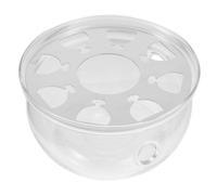 UTHCLO Transparent Glass Teapot Heater Base Round Insulation Tea Kettle Warmer with Heat Resistant Design Compact and Portable for Household Tea Use and Home Decoration
