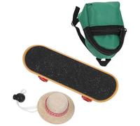 UTHCLO Travel Backpack for Bearded Dragons Mini Lizard Skateboard Adjustable Hat Lightweight Plastic Polyester Unique Design Green for Outdoor Outings Photoshoots