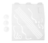 UTHCLO Turtle Basking Platform with Suction Cup for Aquarium and Terrarium Pp Material Feeding Ramp and Climbing Island Easy to Install White Turtle Ramp for Reptile