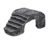 UTHCLO Turtle Resin Basking Platform with Cave Shape, Safe for Reptiles, Vivid Design Reptile Climbing Accessory and Tortoise Habitat Decoration for Aquarium Use