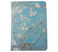 UTHCLO Ultra-thin E-reader Protective Cover with Stand Imitation Leather Case Scratch-resistant Shell for Ebook Reader Impact-resistant Design with Colorful Almond Blossom Pattern