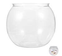 UTHCLO Unbreakable Fish Tank Fish Tank Decor Unique Home Decor Pet Plastic 5.89x5.11x4.72in Globe Desktop Office Household