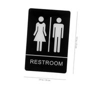 UTHCLO Unisex Acrylic Restroom Toilet Sign with Embossed Man Woman Pictogram Strong Self Adhesive Bathroom Door Sign for Office Hotel Shop Wall Decoration No Drilling Required