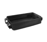 UTHCLO Universal Baby Stroller Tray Cup Holder and Phone Organizer, Black Oxford Cloth Snack Tray for Boys and Girls, Clip-on Baby Carriage Accessory for Travel and Outdoor Use, Size s