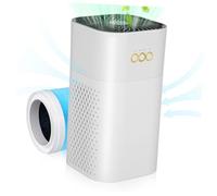 UTHCLO USB Mini Air Purifier for Bedroom and Office Compact Desktop Filter with Large Air Intake Pleated Filter for Smoke Dust Pet Hair Quiet Usb-powered Cleaner for Dorm Rooms and Small
