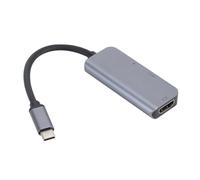 UTHCLO USB Type-c Multi Port Adapter with Pd Charging Port USB Converter for Computer Compact Expansion Dock in Silver and Light Grey Plug and Play for Travel and Business