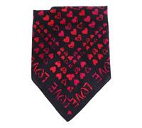 UTHCLO Valentines Day Heart Pattern Pet Bandana Black Triangle Dog Bib Collar Accessory for Small to Medium Dogs and Cats