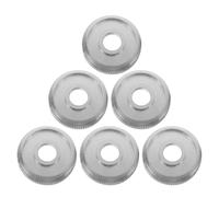 UTHCLO Valve Screws Action Construction Smooth Metal, and Piston 6pcs Silver Trumpet Cap Repair Kit with Leakproof for Student Musicians, for Marching Band and Stage Shows
