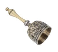 UTHCLO Vintage Brass Hand Bell with Non Slip Handle Zinc Alloy Metal Call Bell Featuring Traditional Chinese Dragon for Dinner Service Desk Meditation Home and Restaurant Use