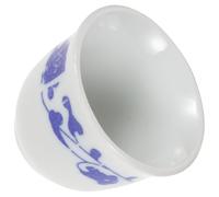 UTHCLO Vintage Ceramic Cup Small Chinese Cup Retro Mini Teacup for Buddhist Altar Offering and Ritual Use, 3-Size Serving Drinking Vessel