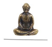 UTHCLO Vintage Copper Sun Wukong Sculpture Antique Brass Monkey King Ornament for Tea Table Decoration Precise Carved Miniature Statue Symbolizing Bravery and Wisdom for Home and Office