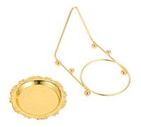 UTHCLO Vintage European Style Coffee Cup Stand with Saucer Holder Multi Use Iron Display Rack for Living Room and Dining Table Sturdy Tea Cup Organizer for Jewelry and Essentials Easy
