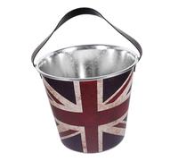 UTHCLO Vintage Thickened Iron Ice Cube Bucket for Outdoor Camping and Bar Use Capacity Cooling Beverage Party Wine Holder and Beer Bucket with Smooth Surface Multipurpose Retro Ice