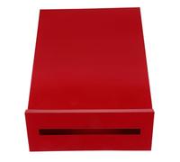 UTHCLO Vintage Wall Mount Mailbox Red Tinplate Retro Letterbox for Secure Document Storage American Tinplate with Pastoral Design Easy Wall-mounted Decor for Home Office