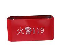 UTHCLO Wall-mounted Double Fire Extinguisher Iron Holder with Thickened Storage Base Heavy Duty Wall Brackets for Secure Mounting Easy Installation Red Painted Fire Extinguisher Stand