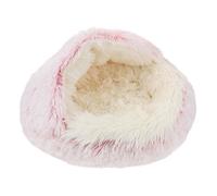 UTHCLO Warm Flannel Semi-enclosed Cat Bed Winter Nest Lightweight Pet Cave Providing Security and Comfort for Cats and Pets