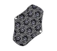 UTHCLO Washable Bamboo Charcoal Sanitary Towel Reusable Menstrual Pads Breathable Bamboo Fiber Cloth for Night Use Women Physiological Period Black