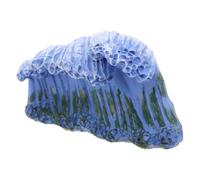 UTHCLO Wave Figurine Resin Blue Miniature Sculpture Ocean Wave Coastal Theme Supporting Stress Release and Scene Building Decoration for Sandbox Scenes and Classrooms