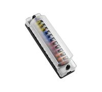 UTHCLO Way Car Fuse Block with Cover Multi Input Multi Output Automotive Fuse Holder High Low Temperature Resistant Easy Installation with Self Tapping Screws for Vehicle and Electrical