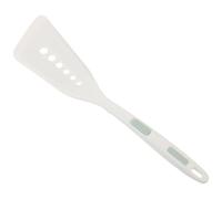 UTHCLO White Silicone Spatula for Kitchen Use with Non-Stick Pan Compatibility and Anti-Scald Design, Heat Resistant Cooking Turner for Pancakes, Fish, and Everyday Frying Tasks