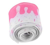 UTHCLO Wired Edge Ribbon Wide Birthday Cake Print for DIY Crafting Handmade Wreaths Gift Wrapping Festival Decoration Rustic Art Supplies