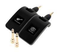 UTHCLO Wireless Guitar System 2.4Ghz Wireless Guitar Transmitter Receiver Audio Transmission Plastic Build Compact 11X3.2X1.8Cm Design for Stage Performances and Practice Sessions
