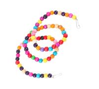 UTHCLO Wood Beads Parrot Revolving Ladder Colorful Climbing Swing for Birds African Grey Budgie Cage Accessory
