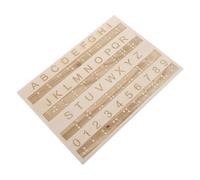 UTHCLO Wooden Braille Alphabet Tracing Board Educational Montessori Learning Tool for Blind and Adults with Tactile Letters and Numbers Stimulating Sensory Development and Braille