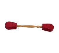 UTHCLO Wooden Castanet Clapper Double-Head Hand Percussion Instrument, Kids Musical Toy for Early Rhythm Training, Imitation Rosewood Color, Lightweight and Sturdy Design for Music Education
