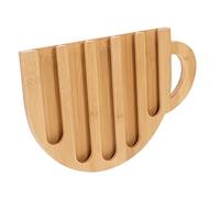 UTHCLO Wooden Coffee Capsule Organizer Mug Shaped Display Stand Vertical Coffee Pod Storage Rack for Office Home Espresso Machine Countertop