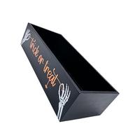 UTHCLO Wooden Halloween Candy Bowl Tray - Rustic Decorative Serving Platter for Trick or Treat Sweets - Fall Party Candy Dish and Holiday Home Decor