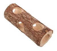 UTHCLO Wooden Hamster Hideout Tunnel Chew Toys for Hamster Guinea Pig Rabbit Small Animal Cage Supplies House Toys for Dwarf