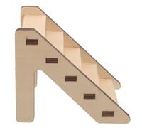 UTHCLO Wooden Hamster Ladder Medium Size Small Animal Climbing Ladder Pet Staircase for Hamsters, Guinea Pigs, Rats - Natural Wood Pet Climbing Platform for Cage Landscaping and Play