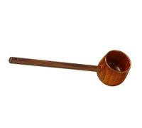 UTHCLO Wooden Long Handle Water Ladle for Tea Ceremony and Kitchen, Natural Sour Jujube Wood Scoop for Outdoor Watering and Cooking, Vintage Style Wine and Flour Scoop