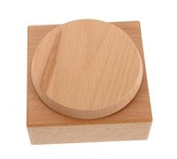 UTHCLO Wooden Music Box Rotatable Platform Solid Wood Square Base for DIY Wind-up Music Box Crafting Smooth Spinning Display Stand for Home Event Decoration