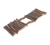 UTHCLO Wooden Pet Fence for Small Animals and Reptiles, Brown Grinding Teeth Toy with Multiple Deformation Feature, for Home and Pet Store Use