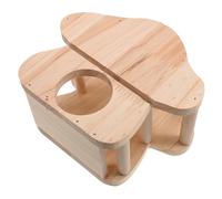 UTHCLO Wooden Rabbit Feeder Rack with Fence Design for Guinea Pigs and Chinchillas Creative Hanging Hay Holder Smooth Surface Small Animal Feeder Easy Cage Installation Slow Feeding Habit