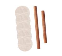 UTHCLO Wooden Rolling Pins with Steamer Cloth for Baking Dumpling Skin Dough Rolling Stick Kitchen Tools Rods with Cloths Non Stick Easy Clean Pastry Roller