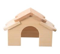 UTHCLO Wooden Small Animal Hideout House for Pets Featuring Entertainment and Training Functions Suitable for Hedgehogs and Ferrets Guinea Pig Wood Cabin Cage Squirrel House